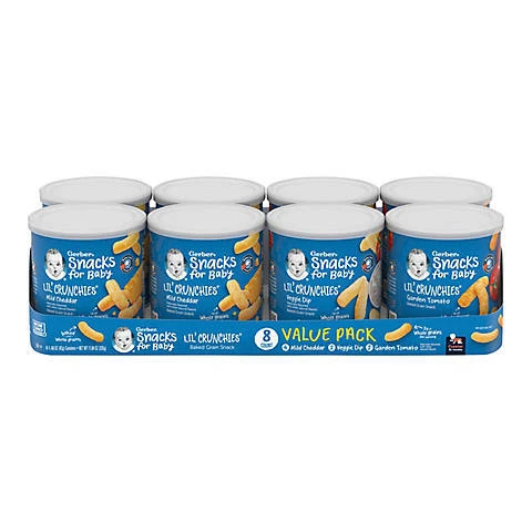 Gerber Graduates Lil' Crunchies Baked Whole Grain Corn Snack, 8 pk./1.48 oz.