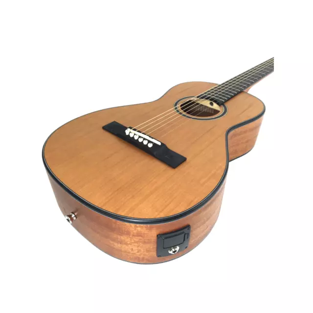 3/4 CARAYA P304111SEQ Solid Mahogany Top Acoustic Guitar with EQ +10mm  Padded £157.93 - PicClick UK