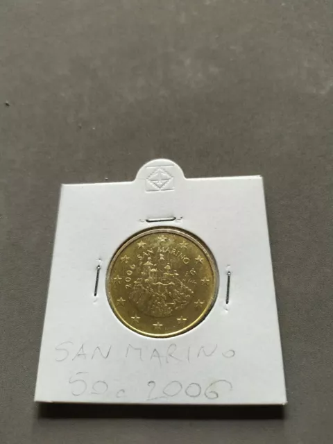 Moneta Coin 50 cent EURO 2006 San Marino Saint Marin