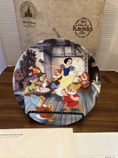 Walt Disney's "The Dance Of Snow White And The Seven Dwarfs" Collector's Plate