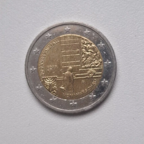 Münze 50 Jahre Kniefall Von Warschau Wert SELTENE 2 EURO münze deutschland 50 Jahre Kniefall Von Warschau Willy