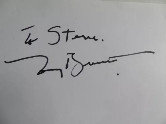 Tony Bennett Autograph