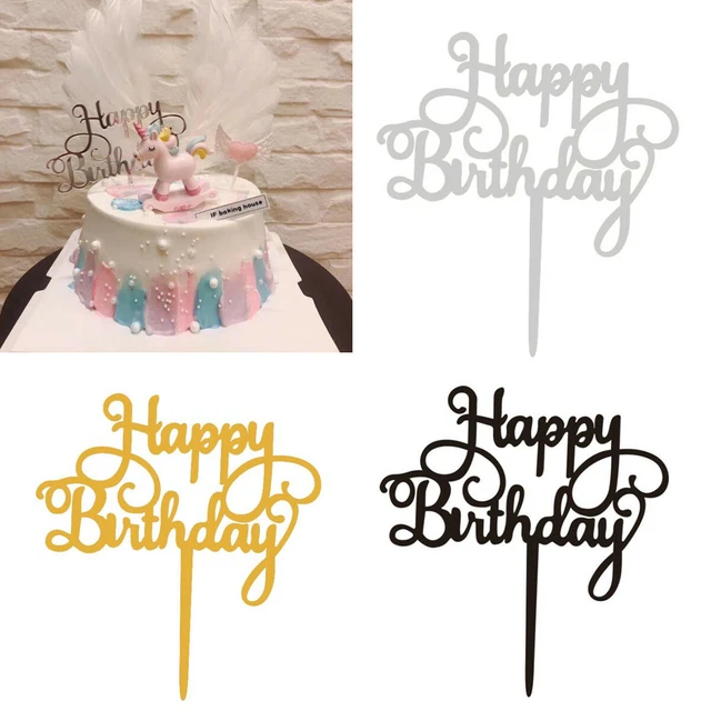 Decorazione Torta 55 Compleanno Donna | Cake Topper Blu Navy | Happy Birthday | Cuori E Palloncini - Foto 13