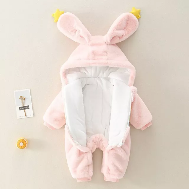 Baby Hooded Jumpsuits Combinaison Bébé à Capuche Vêtements D'extérieur D'hiver 2