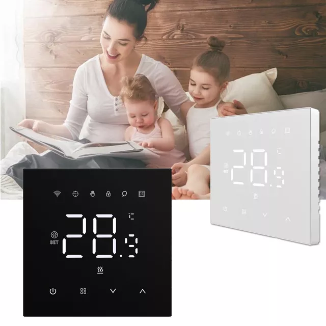 Thermostat ��lectrique intelligent pour plancher chauffant programmable r��glage
