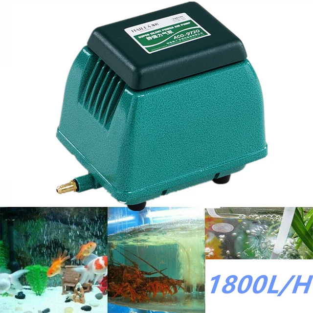 1800L/H Aquarium Air Oxygen Pump Aerator Aqua Fish Tank Pond Hydroponic 6 Outlet