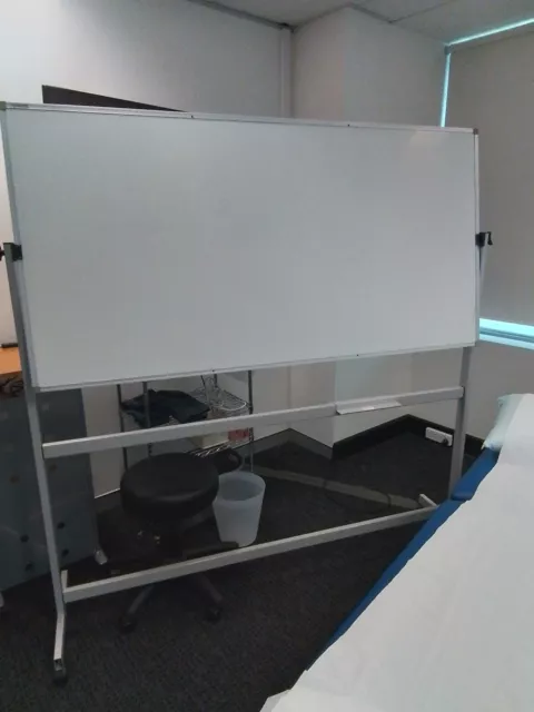 Double Sided Mobile Whiteboard