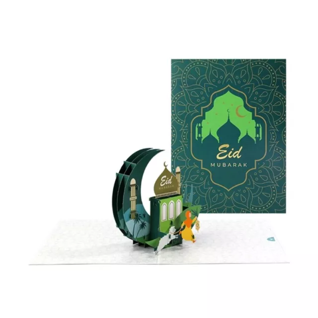 Eid 3D Pop-Up Card with Envelope for All Occasion Holiday Decoration