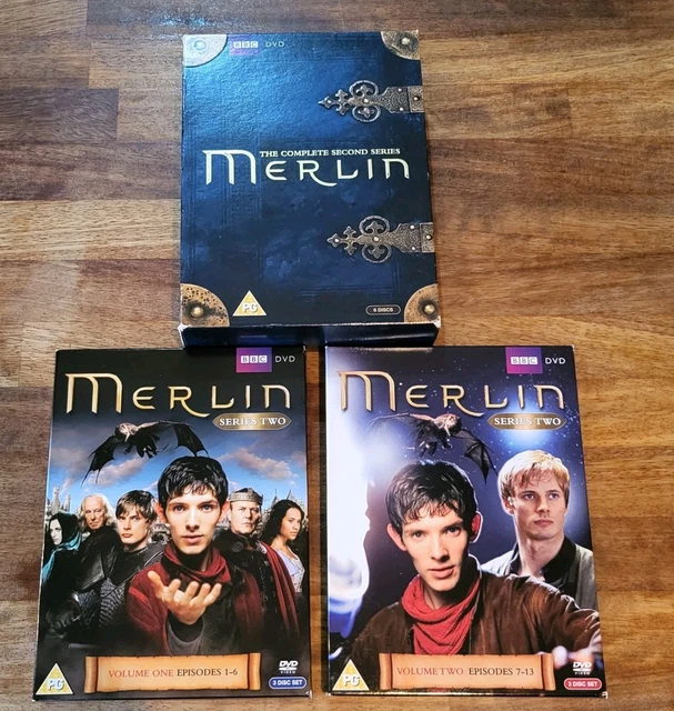 MERLIN : COMPLETE Series 2 DVD (2010) 6 discs and series 1 Vol. 2