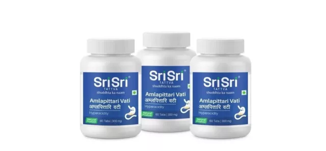 Sri Sri Tattva Amlapittari Vati 900 mg, 60 tabletas (300 mg x paquete de 3)