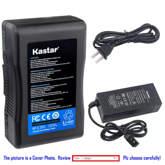Kastar Battery Charger for Panasonic V Mount V Lock Professional video Camcorder