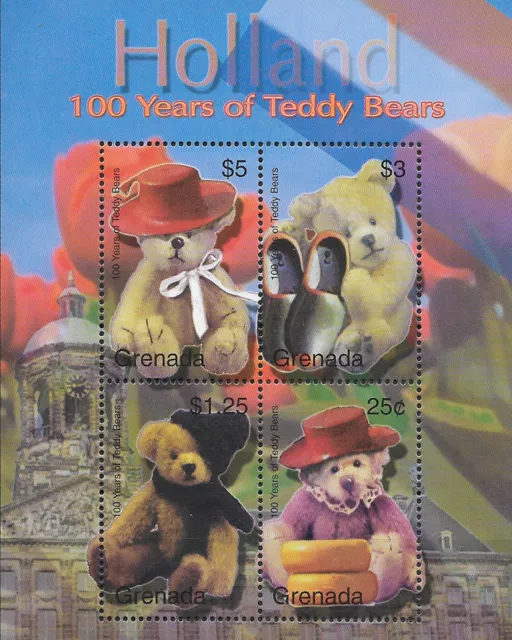 GRENADA - 2003 MNH "Teddy BEARS Of The World - HOLLAND" Souvenir Sheet !!!!!