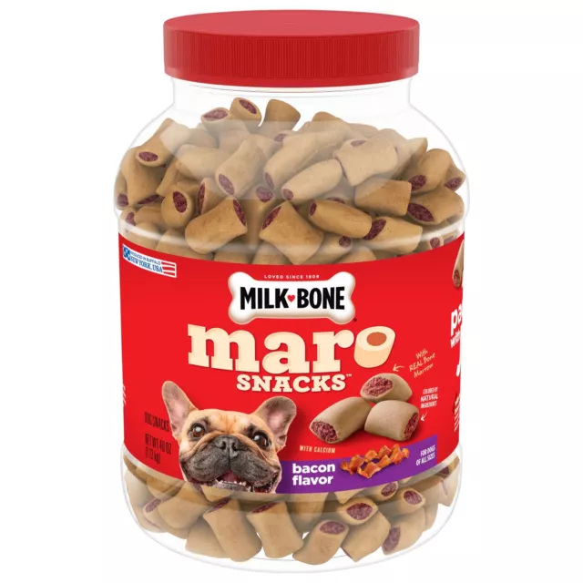 Milk-Bone MaroSnacks 7910099184 40oz Small Bacon Flavor Dog Biscuit Treats