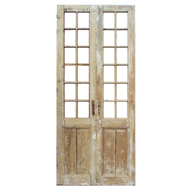 Salvaged Pair of 39" French Double Doors, NED2053