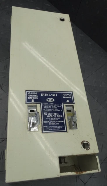 Vintage 25 Cent Tampax Vending Machine Hospital Specialty Co 1990s No lock