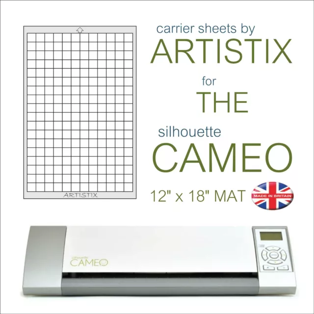 Artistix Cutting Mat Graphtec Silhouette Cameo Craft Robo 12" x 18" A3 Sheet New