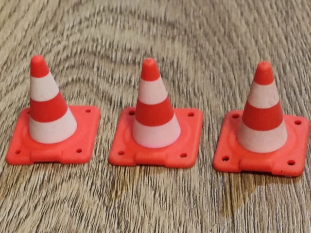 40 Pièces Mini Cônes Et Barricades Routières – Jouets éducatifs Signalisation – Dès 3 Ans