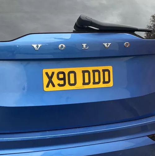 X90 DDD Cherished Private Short 6 Digit number plate - Volvo XC90