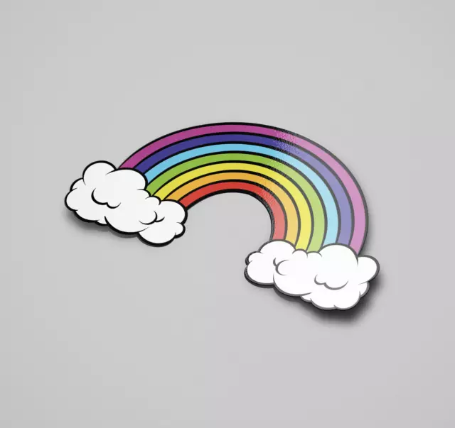 Rainbow Sticker Window Die Cut(No Background) Childrens Bedroom Craft Scrapbook