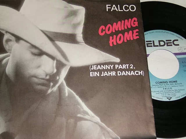 7" Falco Coming Home Jeanny Part 2 Ein Jahr danach & Crime Time - 1986 # 6946