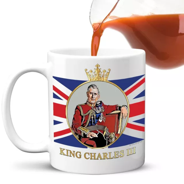 King Charles Coronation Mug 350ml Tea Cup in Commemoration Of The New King 3