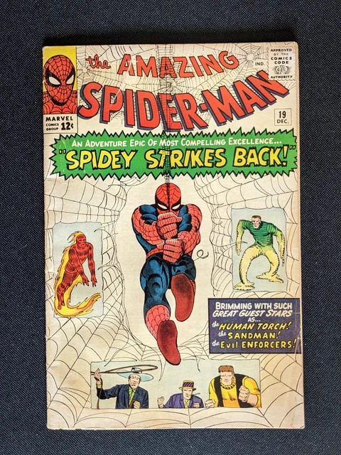AMAZING SPIDER-MAN #19 🔥 2ND NED LEEDS 1964 Vol 1 1963 MARVEL COMICS SILVER AGE