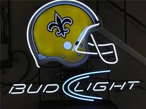 New Orleans Saints Helmet Believe Dat 17"x14" Neon Lamp Light Sign Beer Decor