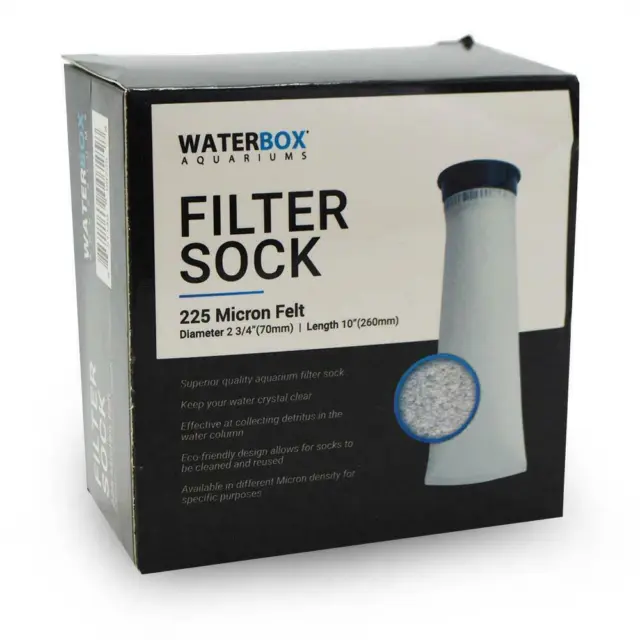 Cube Filter Sock (2.5", 10" Long) Fits10, 15, 20 Gallon - Waterbox