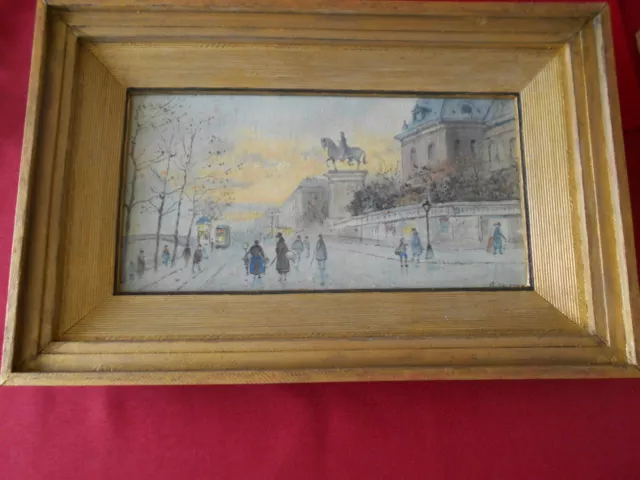 Ölgemälde von Paris - Impressionist signiert