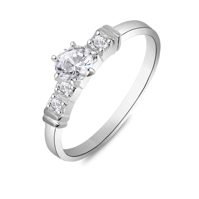 14k or Blanc Sur 1.60 CT Diamant Rond Coupe Halo Bague de Fiançailles Mariage