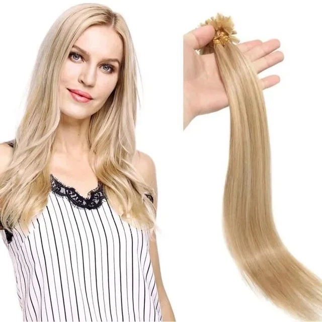 100 Extensions Cheveux Pose à Chaud 100% Naturels Remy - LLP - Neuf