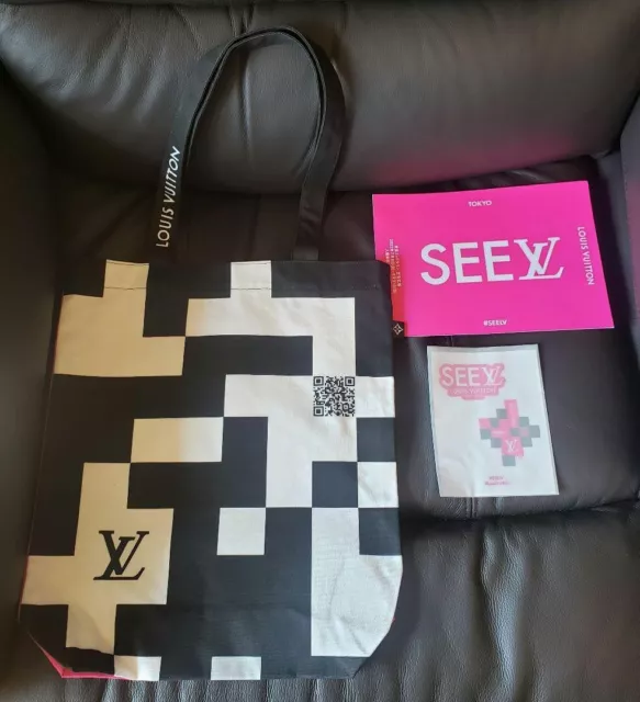 Louis Vuitton SEE LV Tote Bag Sticker Promo Tokyo Exhibition