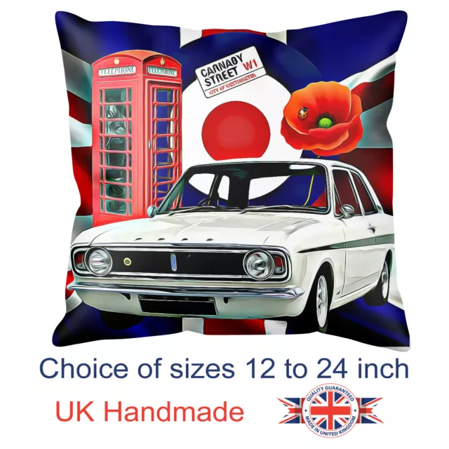 Car Art MK2 Cortina Cushion MK2 Cortina Pillow Personalised Unofficial