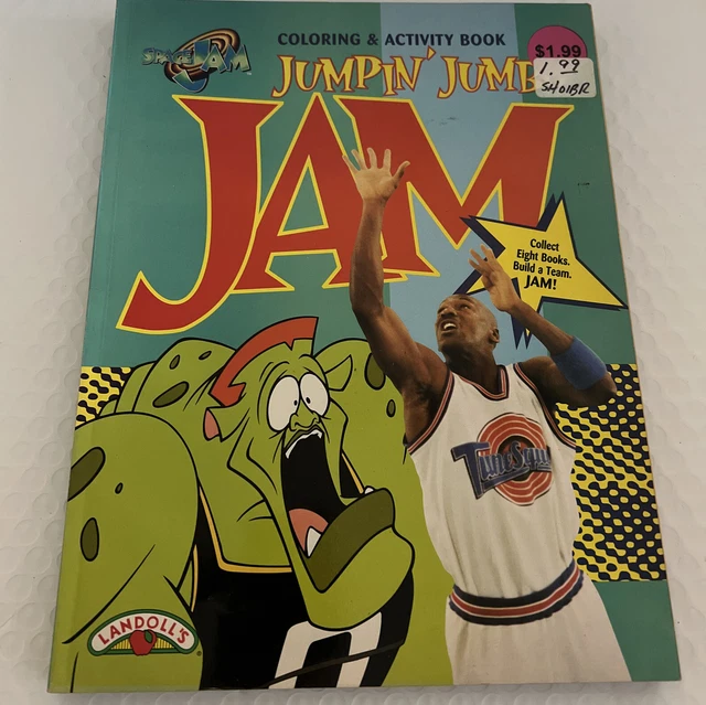 1996 WARNER BROTHERS "Space Jam" Jumbo Jam ColoringActivity Book