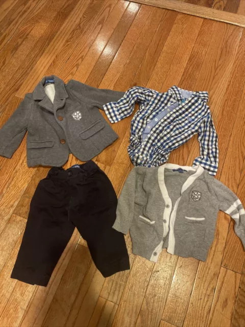 Andy & Evan Baby Boy's Size 6-12 Months Sweater, Tops, Pants! So Cute