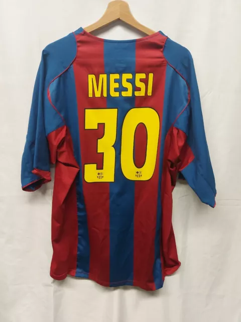 Maglia Calcio Barcellona Home 2004/05 Messi Shirt Trikot Maillot Camiseta