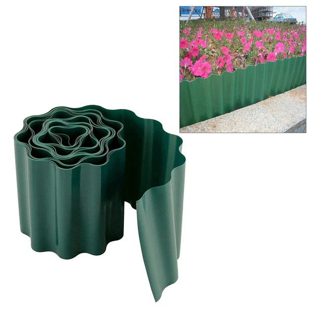 GARDEN EDGING FENCE, Plastic Garden Edging Border, Garden Fence Lawn