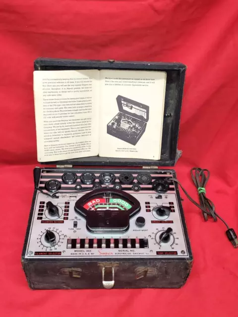 Simpson 305 Vintage Amplifier Vaccuum Tube Tester