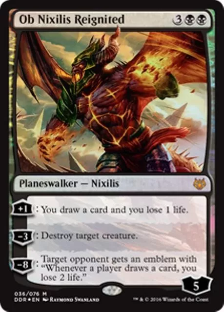 OB NIXILIS REIGNITED (Foil) Duel Decks: Nissa vs. Ob Nixilis MTG Black Rare