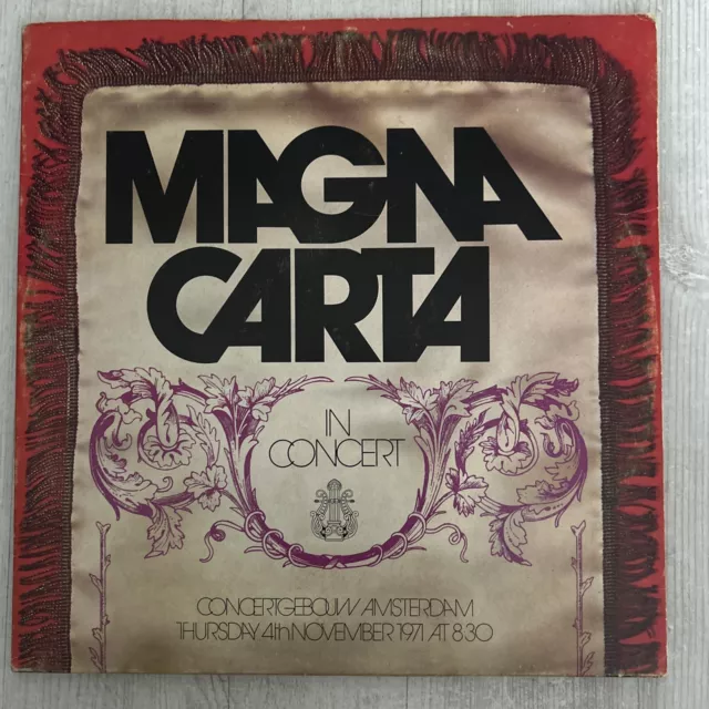 LP 	Magna Carta – In Concert 	Vertigo – 6360 068 EX/VG-