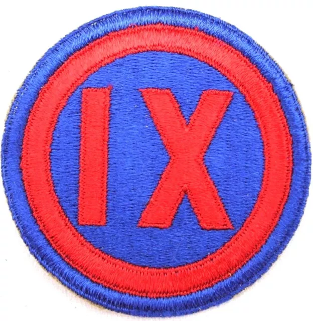 WWII US Army IX Corps Patch 9th Corps original vintage each P2114