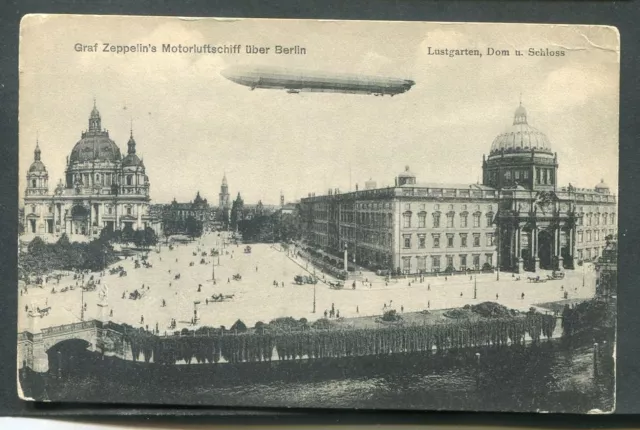 Zeppelin/Correo Aéreo Zeppelin Acerca De Berlín Tarjeta sin Usar (T7090