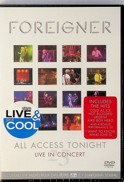 フォリナー/25 All Access Tonight DVD Amazon.com: Foreigner - 25: Access All Night [DVD] [2009