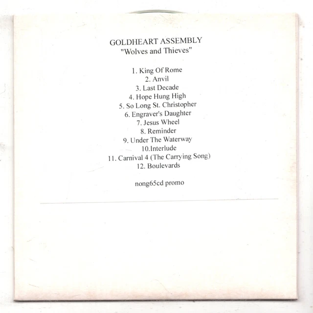 (KR194) Goldheart Assembly, Wolves & Thieves - DJ CD