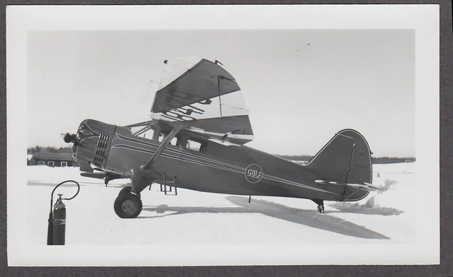 Stinson SR-10F Reliant N18479 monoplane airplane photo Gulf markings