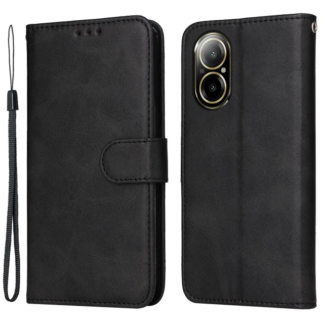 Coque Flip Magnétique Pour Realme C67 4G – Cuir PU – Porte-Cartes & Support – Bleu – Protection Antichoc