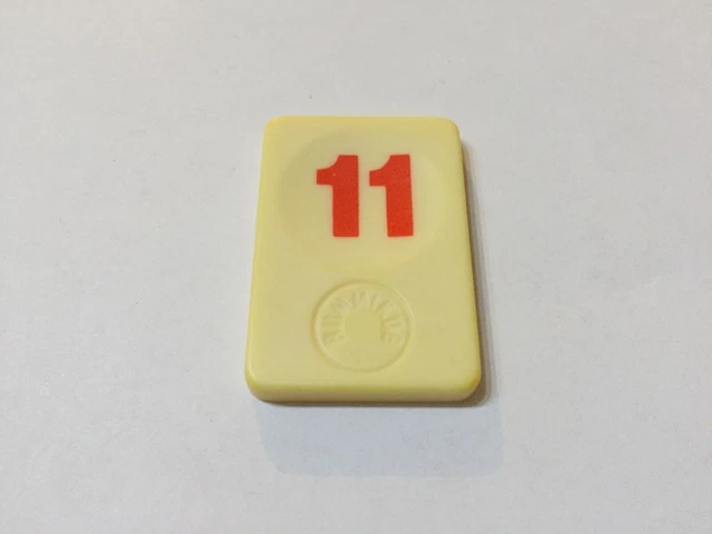 Pièce Détachée Rummikub : Pion Tuile Lettre R - Occasion (marque MB 1996)