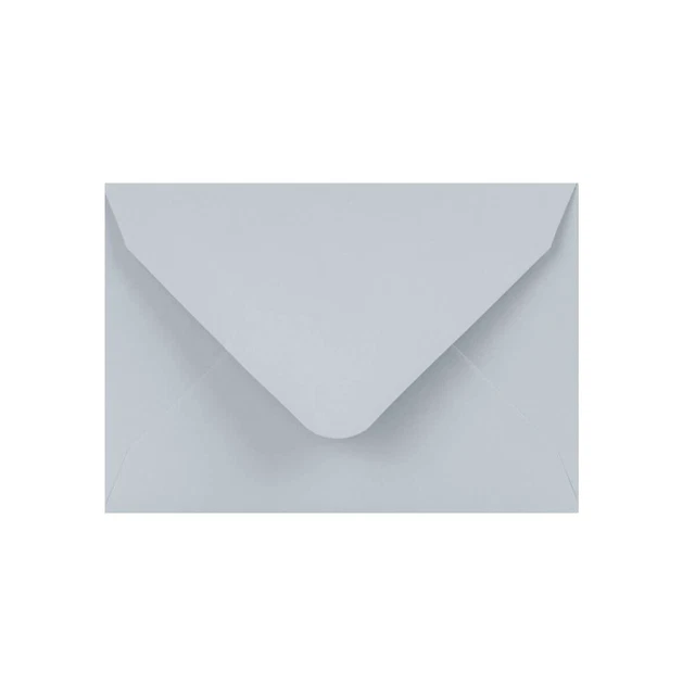 65 x 94 Sobre para tarjeta de visita gris pálido | Goma | Sobre con solapa en V 120gsm