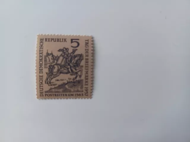 Briefmarke DDR 1957 Tag der Briefmarke 1957 Mi 600 postfrisch