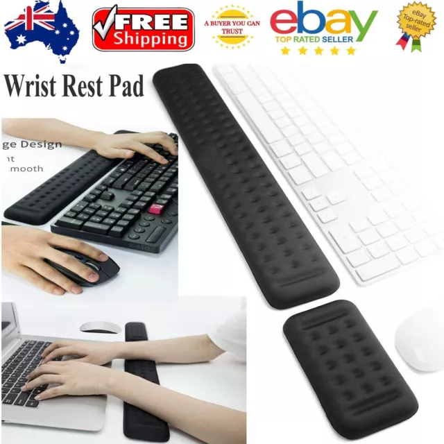 Keyboard and Mouse Wrist Rest Pad Set Memory Foam Ergonomic Hand Palm Support AU